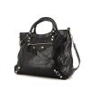 Balenciaga Velo handbag in black grained leather - 00pp thumbnail
