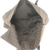 Fendi handbag in brown and black monogram canvas and black leather - Detail D2 thumbnail