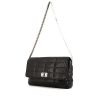 Chanel 2.55 handbag in black quilted leather - 00pp thumbnail