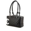 Chanel Cambon handbag in black leather - 00pp thumbnail