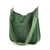 Hermes Evelyne medium model shoulder bag in green epsom leather - 00pp thumbnail