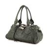 Chloé Paddington medium model handbag in green grained leather - 00pp thumbnail