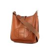 Hermes Evelyne small model shoulder bag in brown Barenia leather - 00pp thumbnail
