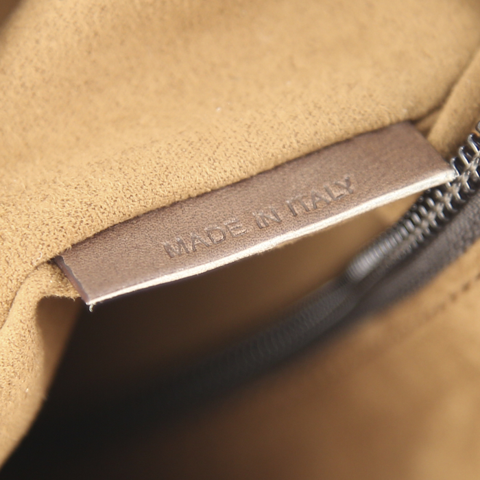 Sac de voyage Berluti Moderniste en cuir dégradé marron - Detail D5