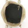 Shopping bag Balenciaga in pelle beige marrone e grigia - Detail D2 thumbnail
