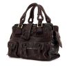 Chloé Edith handbag in dark brown leather - 00pp thumbnail
