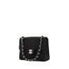 Chanel Mini Timeless shoulder bag in black canvas - 00pp thumbnail