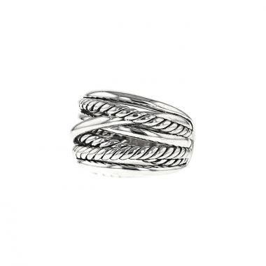 Sortija David Yurman Crossover en plata