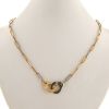 Dinh Van Menottes R15 necklace in white gold and yellow gold - 360 thumbnail