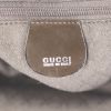 Gucci Bamboo bag worn on the shoulder or carried in the hand in dark brown canvas and dark brown - Detail D3 thumbnail