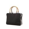 Gucci Bamboo handbag in black canvas and black - 00pp thumbnail