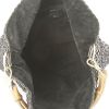 Shopping bag Gucci Bamboo in pelle intrecciata nera - Detail D2 thumbnail