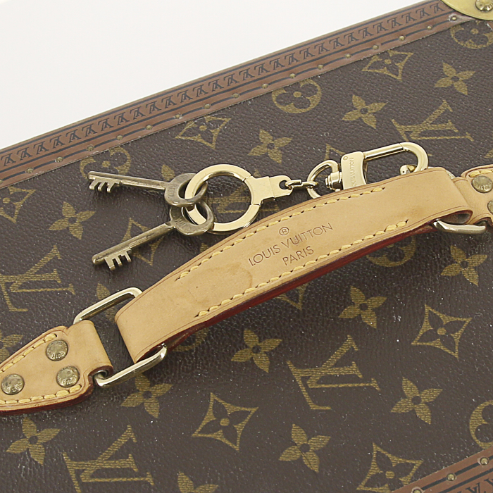 Louis Vuitton Vanity vanity case in monogram canvas and natural leather - Detail D4