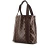 Shopping bag Louis Vuitton in tela monogram e pelle marrone - 00pp thumbnail