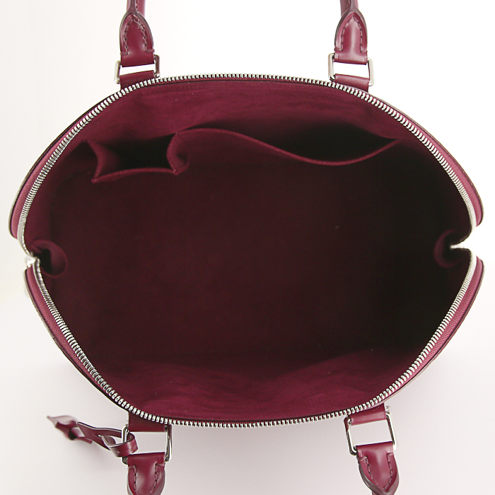 Bolso de mano Louis Vuitton Alma modelo grande en cuero Epi rosa - Detail D2