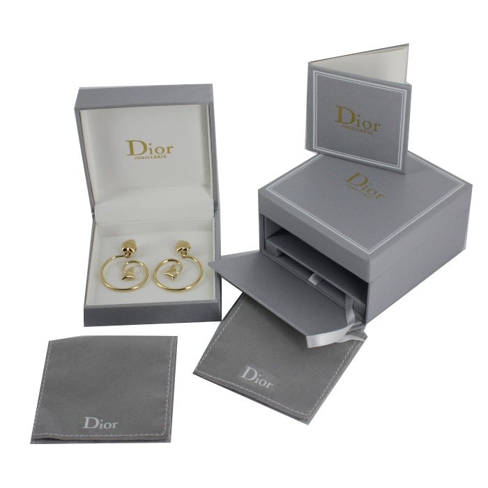 Orecchini pendenti Dior Diablotine in oro giallo - Detail D2