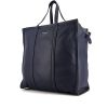 Shopping bag Balenciaga Bazar shopper in pelle blu marino - 00pp thumbnail