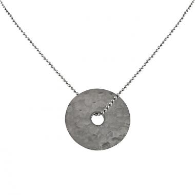 Collier Dinh Van Pi Chinois grand modèle en argent