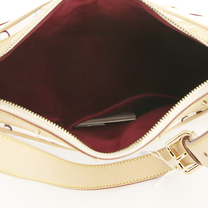 Louis Vuitton Boulogne handbag in multicolor monogram canvas and natural leather - Detail D2