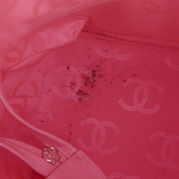 Shopping bag Chanel Cambon in pelle trapuntata nera - Detail D3