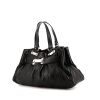 Bolso de mano Chanel Grand Shopping en cuero acolchado negro - 00pp thumbnail