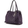 Shopping bag Dior Panarea in tela cannage viola e pelle viola - 00pp thumbnail