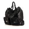 Shopping bag Chanel Grand Shopping in pelle iridescente nera - 00pp thumbnail