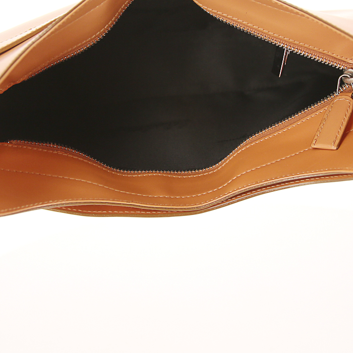 Salvatore Ferragamo handbag in orange leather - Detail D2