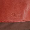 Chloé Saskia bag worn on the shoulder or carried in the hand in red leather and transparent plexiglas - Detail D4 thumbnail