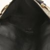 Gucci Mors handbag in beige and purple monogram canvas and black leather - Detail D2 thumbnail