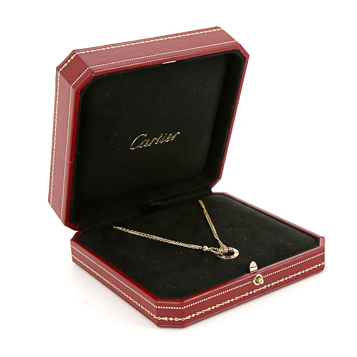 Collier Cartier Love en or jaune et diamants - Detail D2