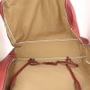 Hermès travel bag in red leather clémence - Detail D2 thumbnail