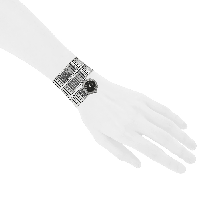 Montre Bulgari Tubogas en acier Ref : BB191TS Vers 2000 - Detail D1