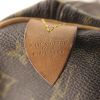 Sac de voyage Louis Vuitton Keepall 60 cm en toile monogram marron et cuir naturel - Detail D4 thumbnail