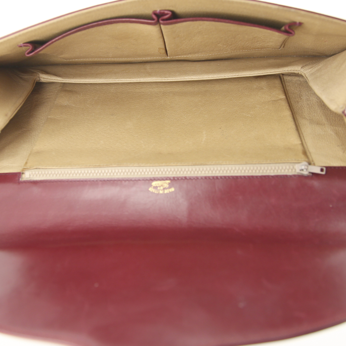 Gucci Gucci Vintage pouch in red leather - Detail D2