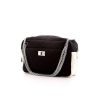 Chanel Camera handbag in black and white canvas - 00pp thumbnail