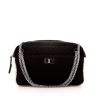 Chanel Camera handbag in black and white canvas - 360 thumbnail