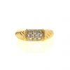 Van Cleef & Arpels Philippine 1980's ring in yellow gold and diamonds - 360 thumbnail