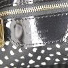 Louis Vuitton Lockit  medium model handbag in black and white patent leather - Detail D3 thumbnail