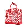 Louis Vuitton Lockit  medium model handbag in red and white patent leather - 00pp thumbnail