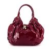 Louis Vuitton handbag in burgundy monogram patent leather - 360 thumbnail