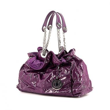 Bolso de mano Dior Le 30 en charol violeta