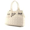 Bolso de mano Dior Shopping en cuero cannage blanco - 00pp thumbnail