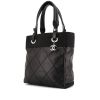 Chanel Paris-Biarritz handbag in black coated canvas and black canvas - 00pp thumbnail