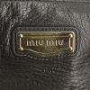 Miu Miu handbag in black grained leather - Detail D4 thumbnail
