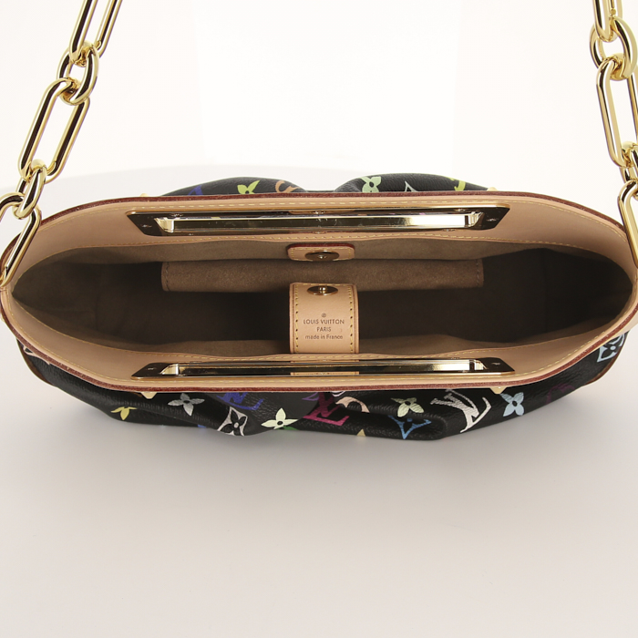 Louis Vuitton Judy handbag in monogram canvas and natural leather - Detail D2