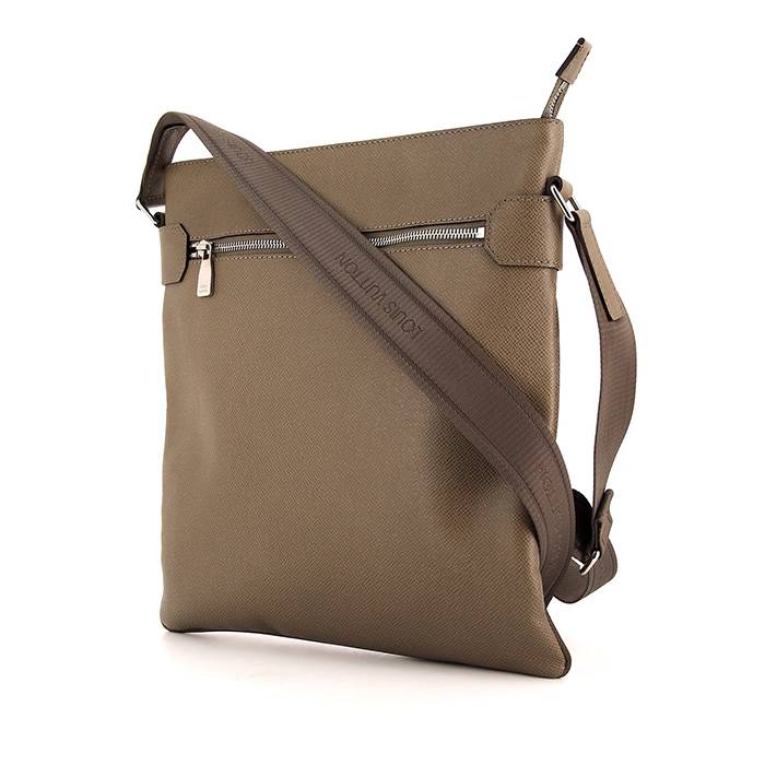 Borsa a tracolla Louis Vuitton Sacha in pelle taiga color talpa
