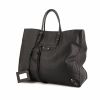 Shopping bag Balenciaga Papier A4 modello grande in pelle nera - 00pp thumbnail