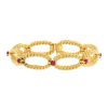 Articulated Boucheron 1980's bracelet in yellow gold and ruby - 00pp thumbnail