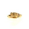 Zolotas ring in yellow gold,  diamonds and ruby - 360 thumbnail